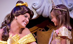 Girl with Disney Princess