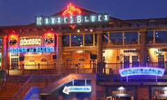 House of Blues Lit Up at Night