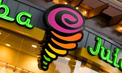 Sign for Jamba Juice