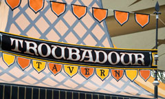Sign for Troubadour Tavern