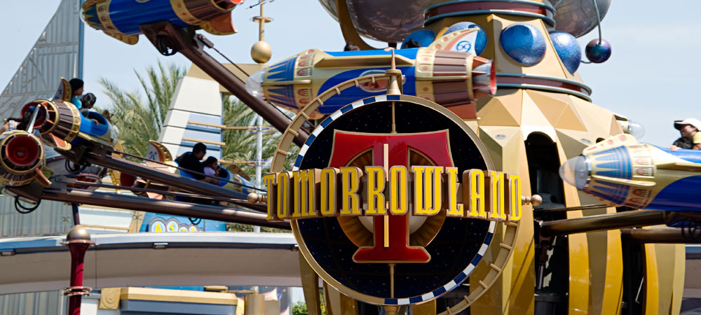 Tomorrowland Sign and Astro Orbitor
