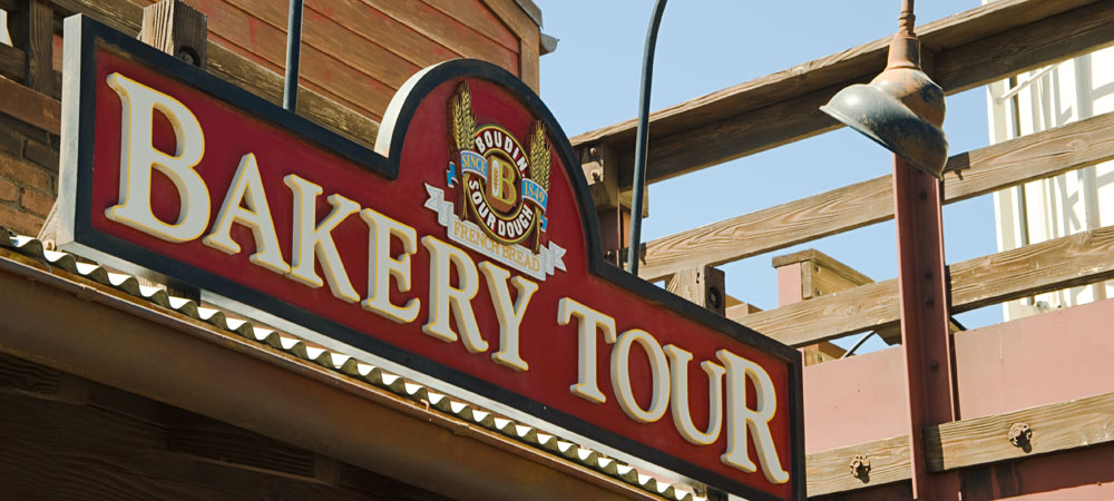 Boudin Sourdough Bakery Tour Sign