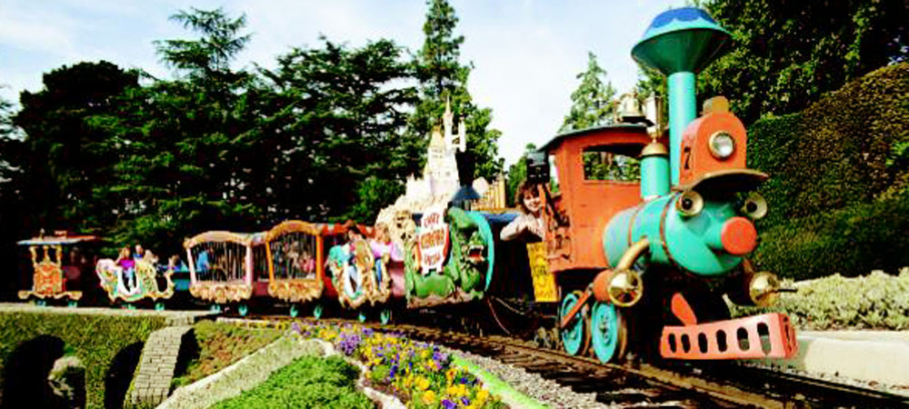 Guests on Casey Jr. Circus Train