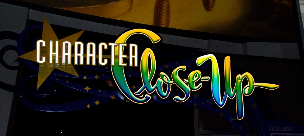 Character Close-Up Sign