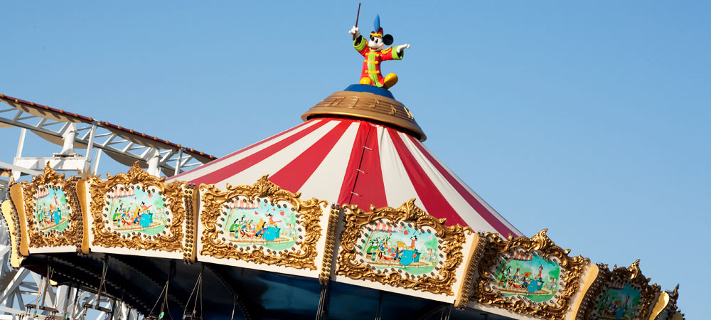 Mickey On Top of Attraction Canopy Mickey On Top of Attraction Canopy