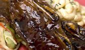 Close up of pork dish
