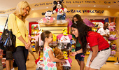 Inside the Build-a-Bear shop at the Downtown Disney District.