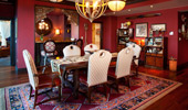 Dining area, with room for 6 Guests, in the Adventureland Suite.