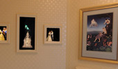 Photos and images of Aurora and Prince Phillip, Belle and the Beast, and Tinker Bell.