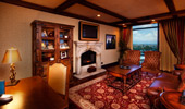 The living area of the suite.