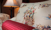 Pirate-themed comforter and pillow shams.