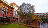 Gated gardens that surround Disney's Grand Californian Hotel & Spa