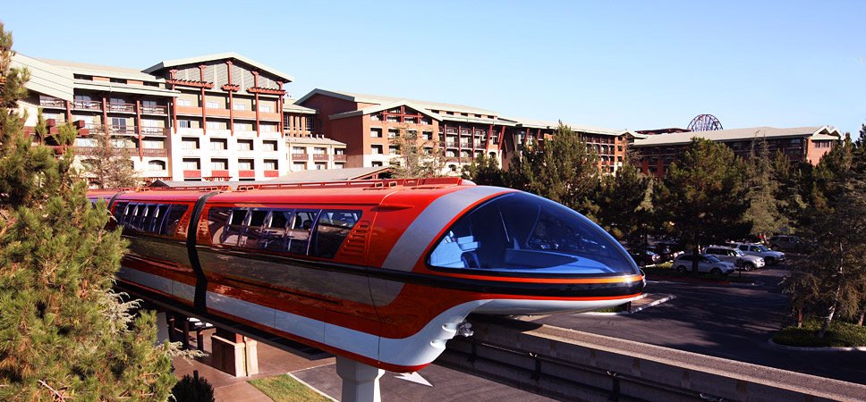 The Disneyland Resort Monorail offers convenient transportation.