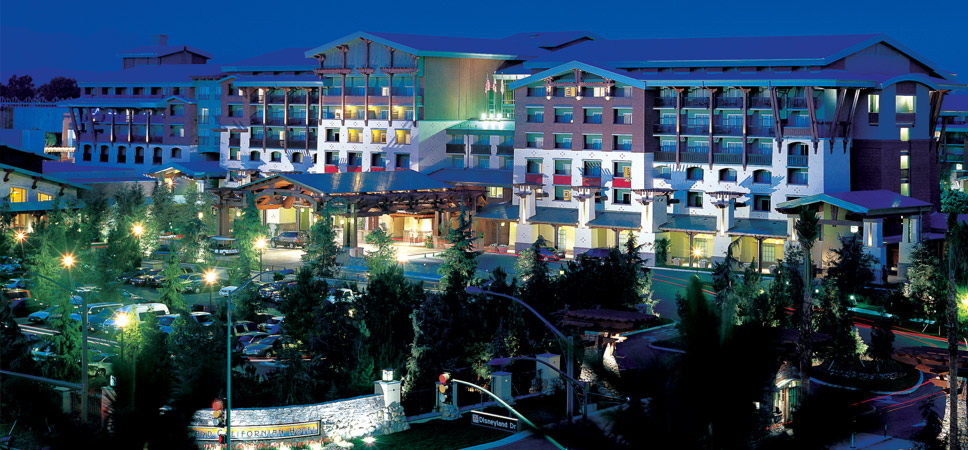Nighttime view of Disney's Grand Californian Hotel & Spa
