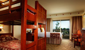 The view of the cozy bottom bunk