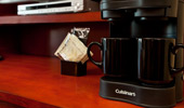 A convenient 2-cup coffee maker