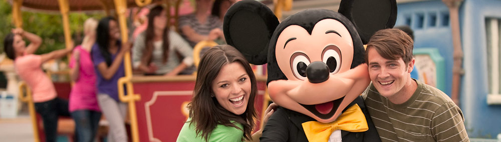 Couple with Mickey Mouse