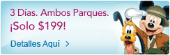 ¡Boletos Park Hopper de 3 días por $199!